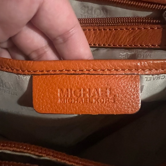 Michael Kors Orange Hamilton Satchel - Picture 10 of 13